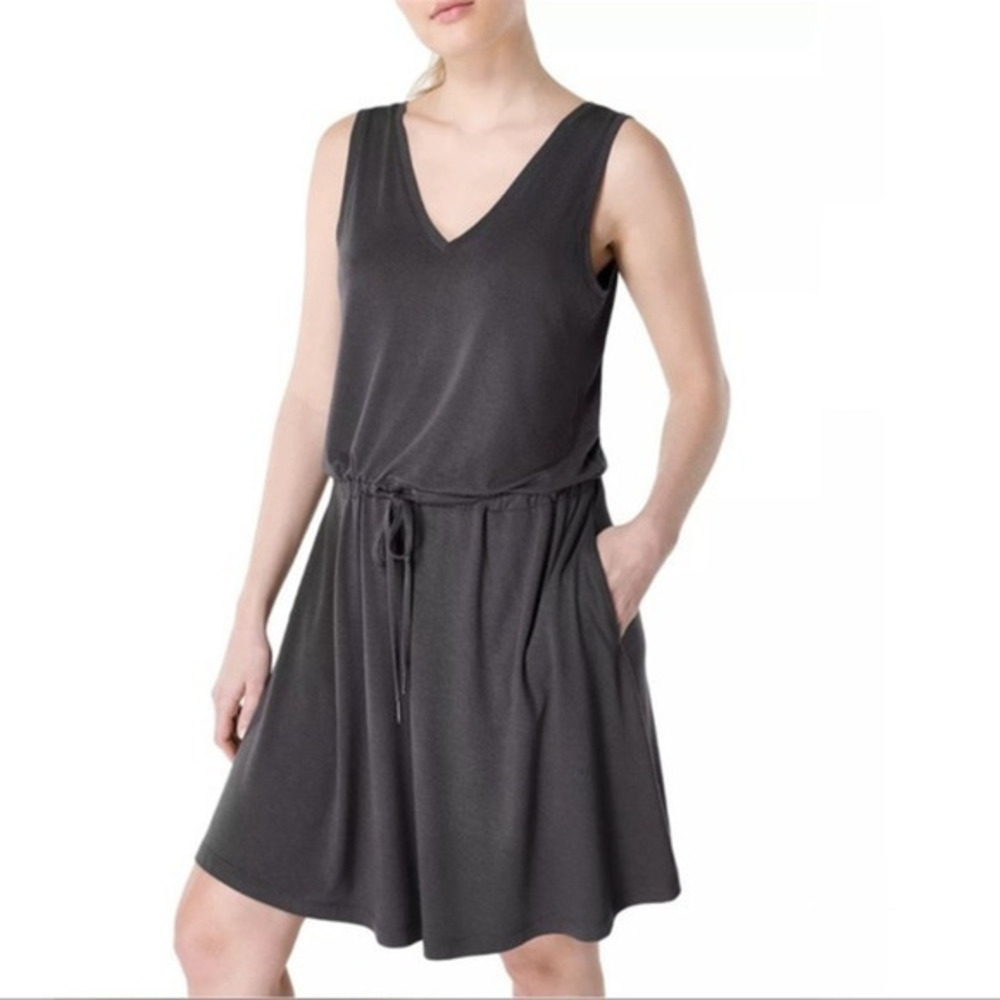 NWT Sweaty Betty Gray Take It‎ Easy Dress Women Size XS